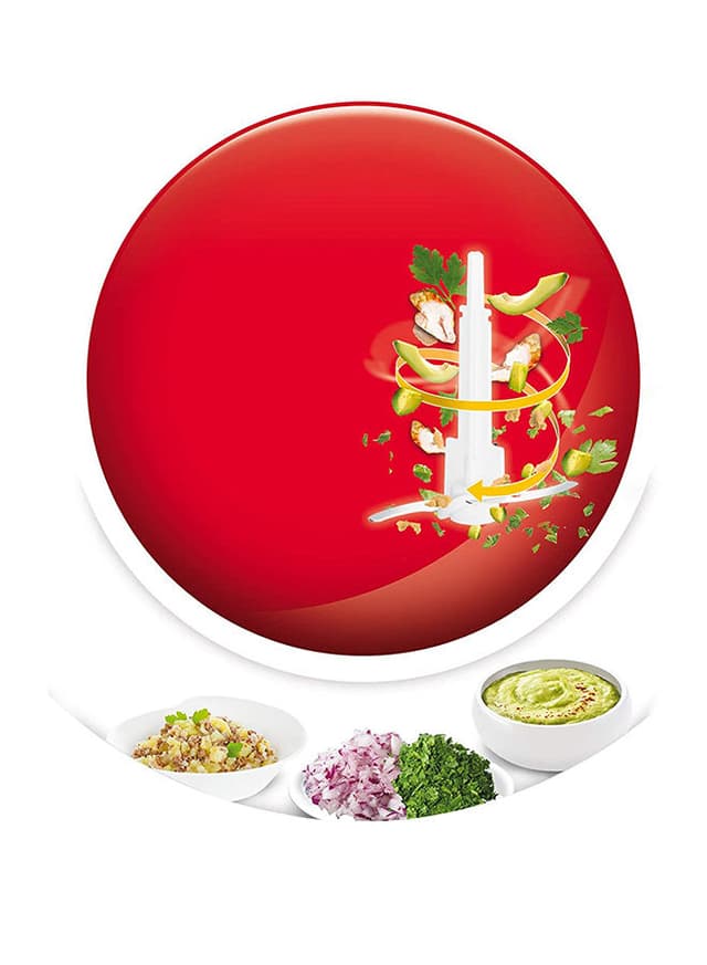 MOULINEX Electric Handheld Chopper 0.5 l AT711161 White