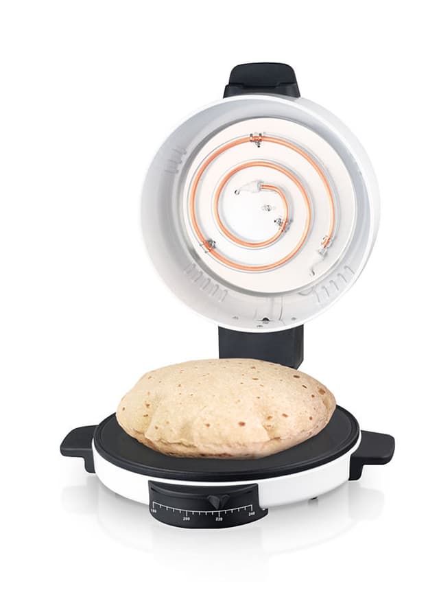 ماكينة صنع خبز التورتيلا والبيتزا 1800 واط Saachi - Tortilla And Pizza Bread Maker 