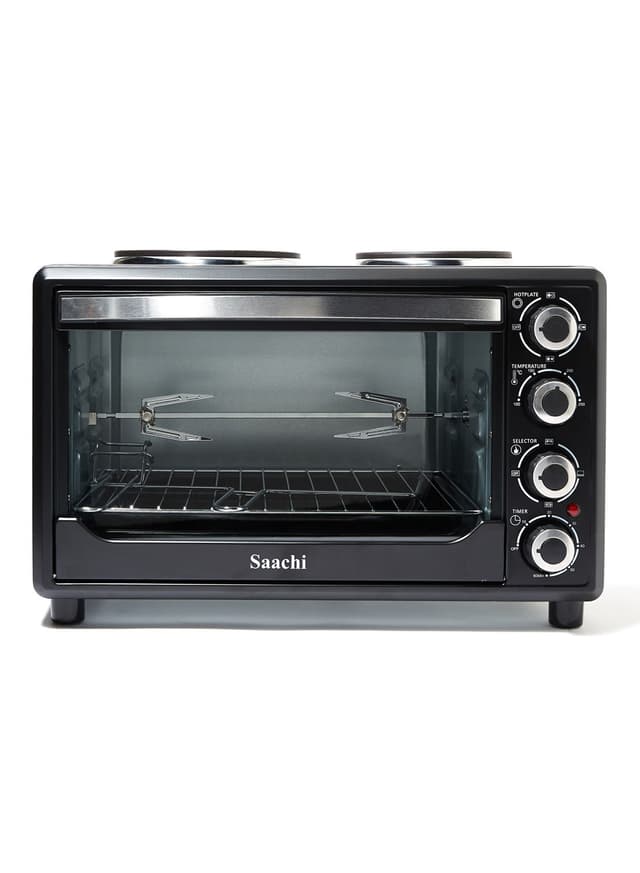 فرن كهربائي مزود بألواح تسخين Saachi - Electric Oven With Hotplates 