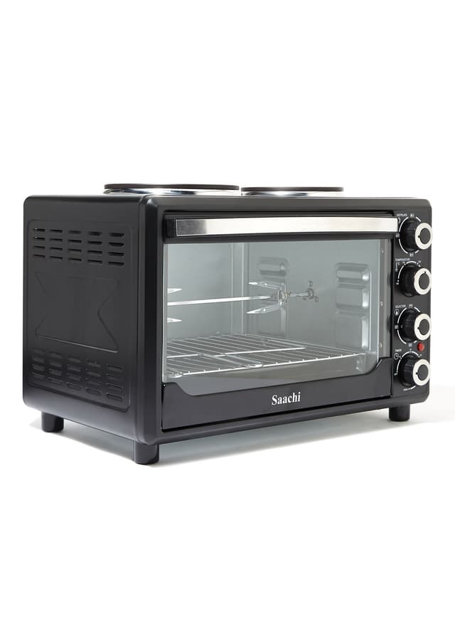 فرن كهربائي مزود بألواح تسخين Saachi - Electric Oven With Hotplates 