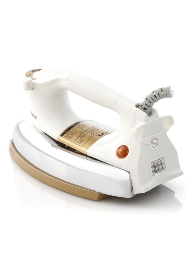 كاوية ملابس جافة وثقيلة قاعدة سيراميك 1200 واط ساتشي Saachi 1200 W Heavy Iron With Ceramic Soleplate