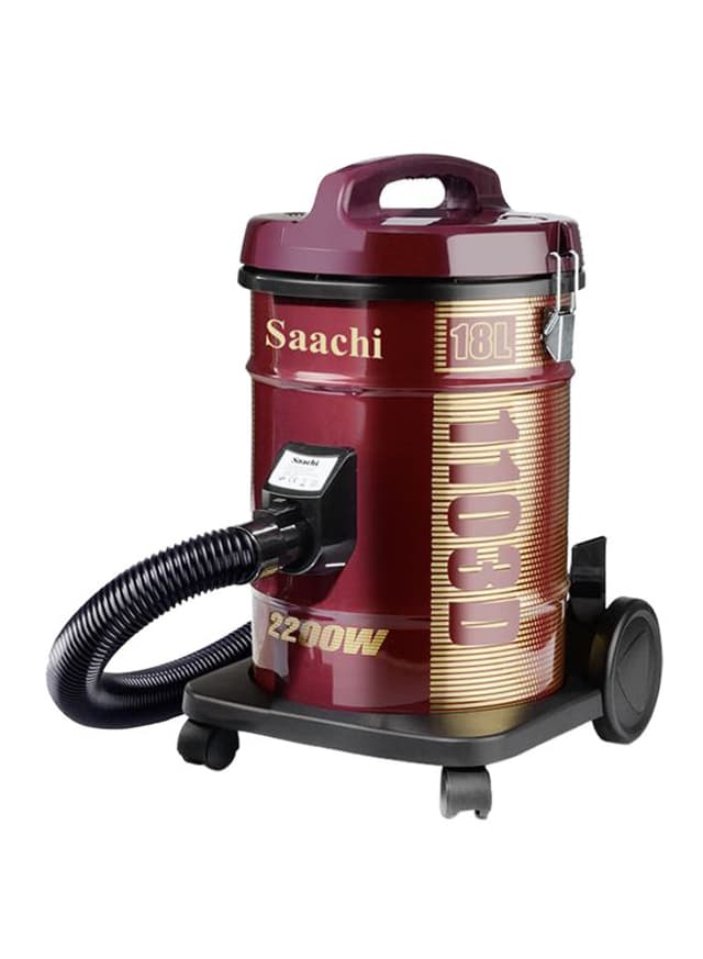 Saachi Vacuum Cleaner With Dual Cyclonic System 2200 W NL VC 1103D RD Maroon - 264425