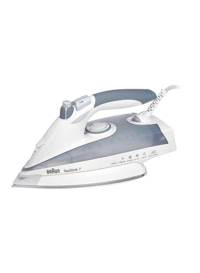 مكواة بخار كهربائية بقوة 2400 واط وسعة 400 مل - رمادي BRAUN - Electric Handheld Steam Iron TS 785