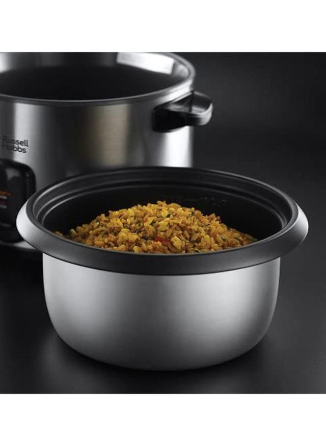 Russell Hobbs Electric Rice Cooker With Steamer 19750 Black/Silver