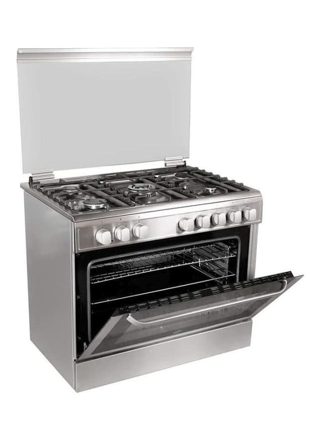 HOOVER 5 Burner Gas Cooker FGC9060 3D Black/Silver