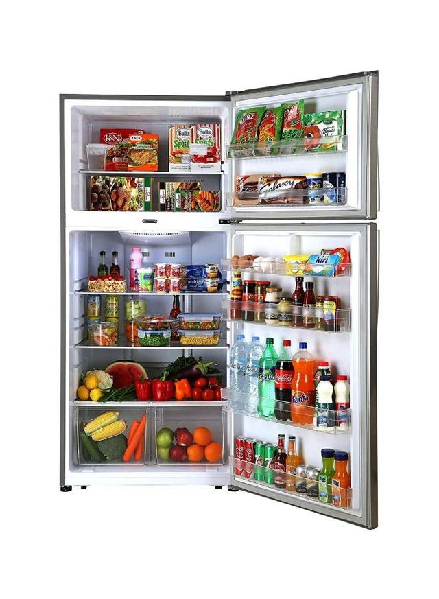 HOOVER Double Door Refrigerator 730L HTR730L S Silver - SW1hZ2U6MjM4MzE0