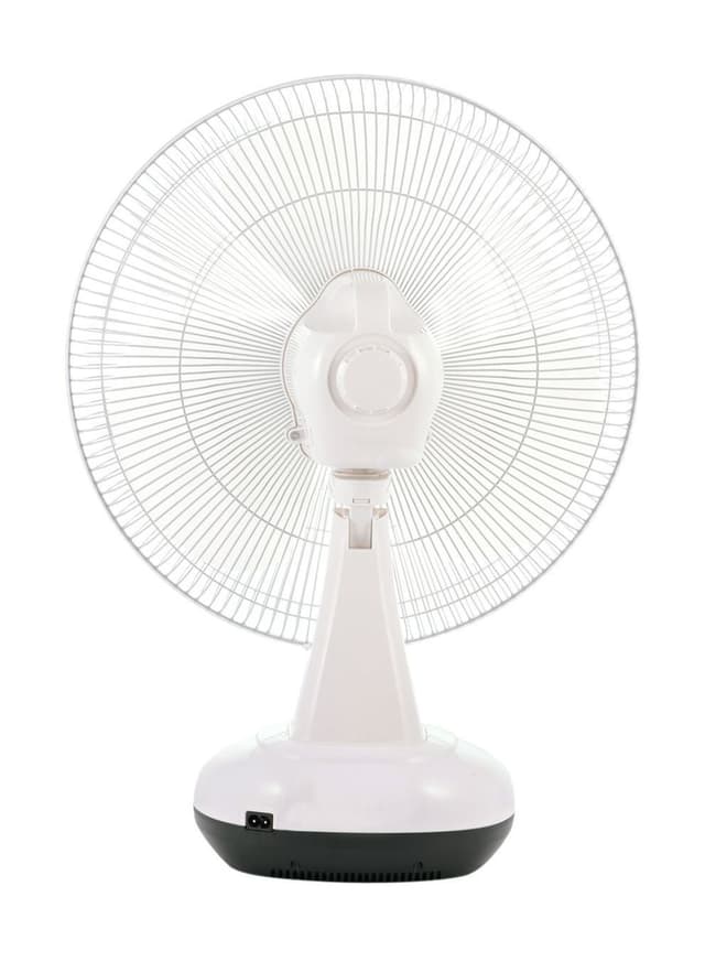 NOBEL Rechargeable Table Fan White 16 Inch Fan Blade NF 163RC White