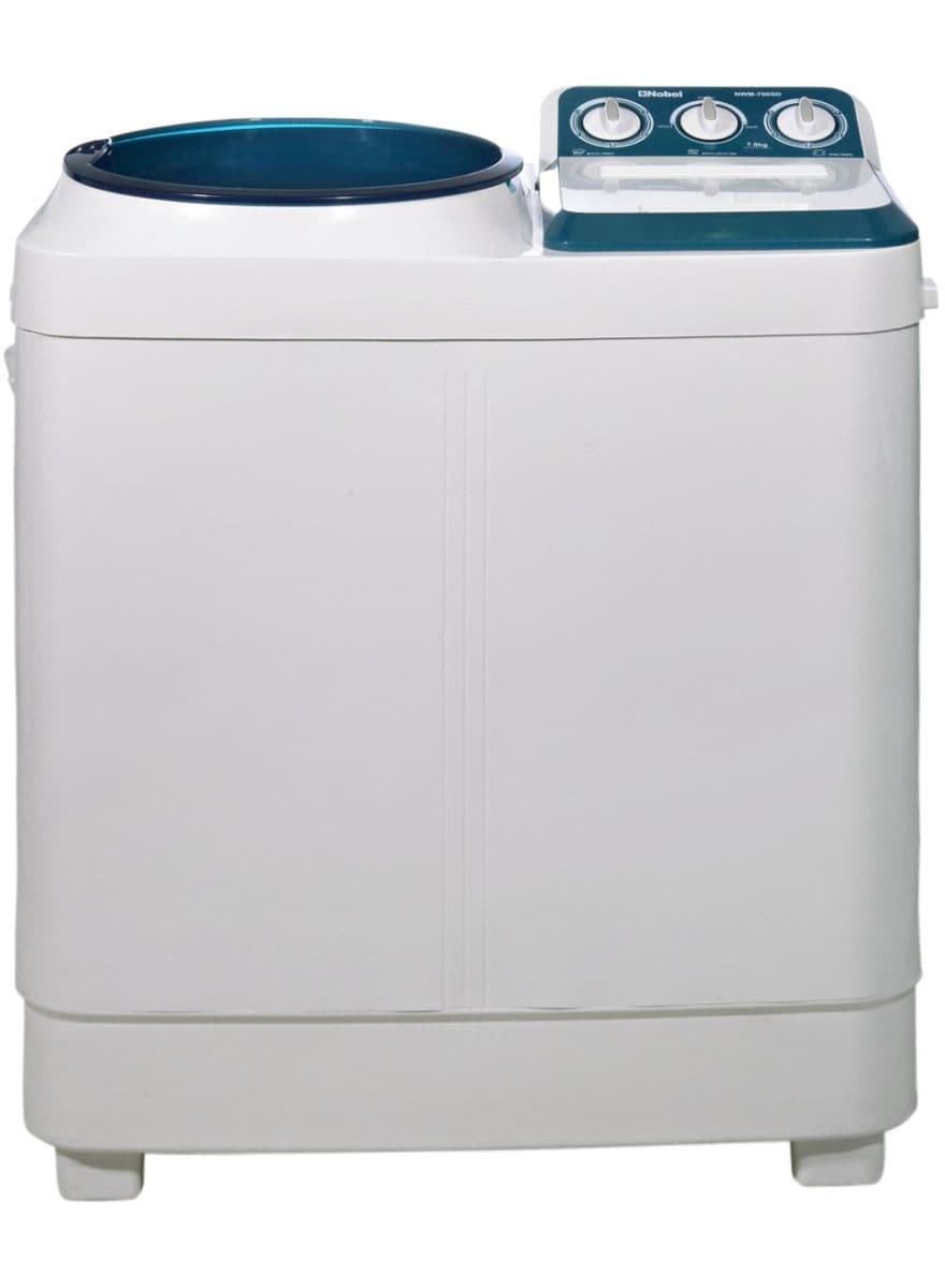 NOBEL Semi Automatic Twin Tub Washing Machine 7 kg NWM 700SD White