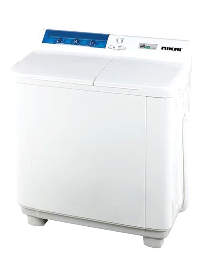 NIKAI Semi Automatic Top Loading Washing Machine 10 kg 450 W NWM1001SPN3 White/Blue