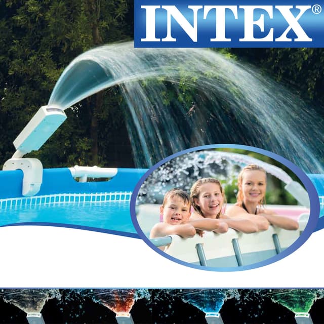 INTEX LED Pool Fountain Sprayer 7.2x18.9x9.9inch