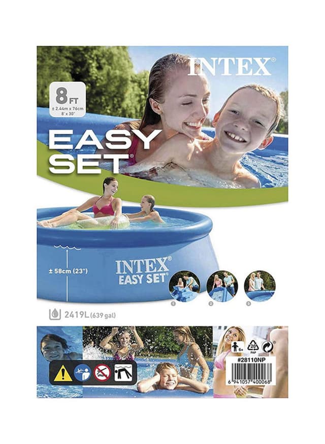 INTEX 8ft x 30in Easy Set Pool 244 x 76cm