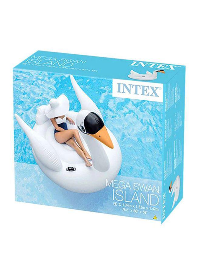 عوامة سباحة على شكل بجعة  INTEX Mega Swan Island Float