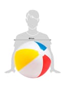 كرة شاطئ لامعة متعددة الالوان قابلة للنفخ 51 سم من انتكسIntex Glossy Panel Ball 51cm