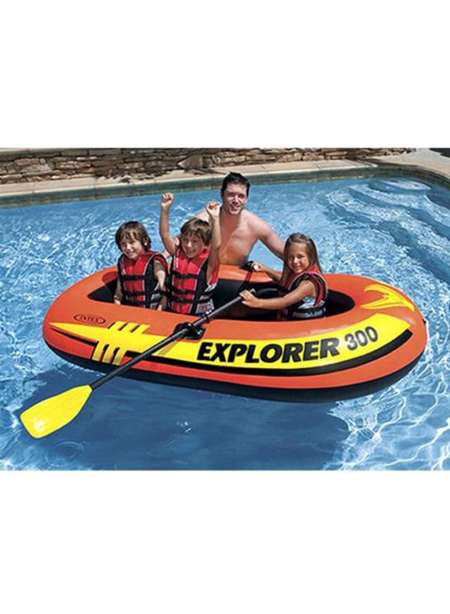 قارب صغير قابل للنفخ  INTEX Explorer 300 Boat Set - 141335