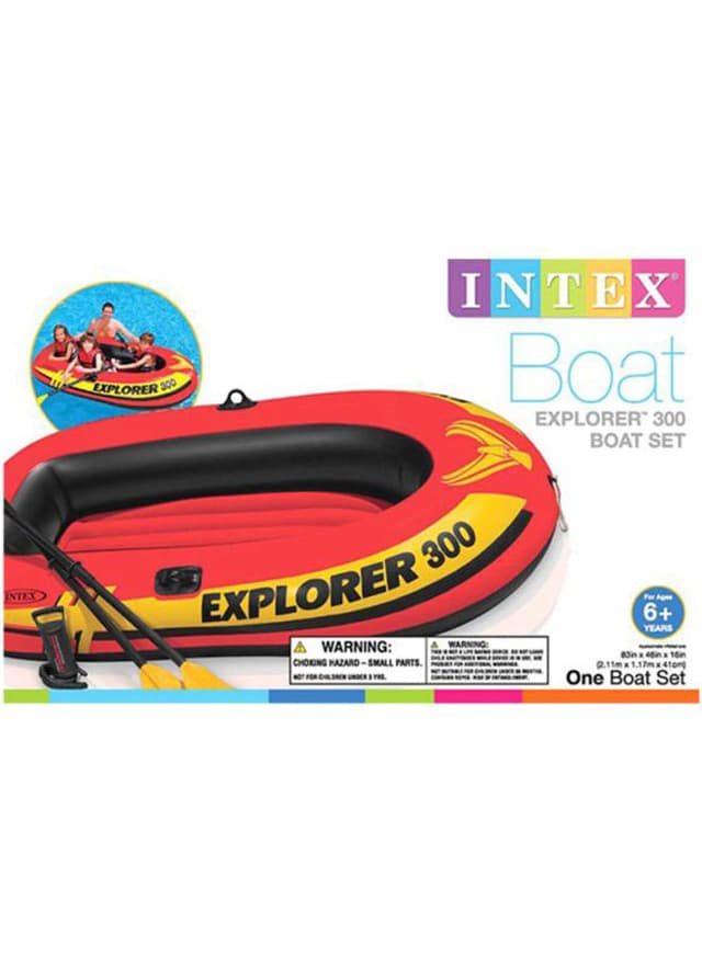 قارب صغير قابل للنفخ  INTEX Explorer 300 Boat Set - 141336