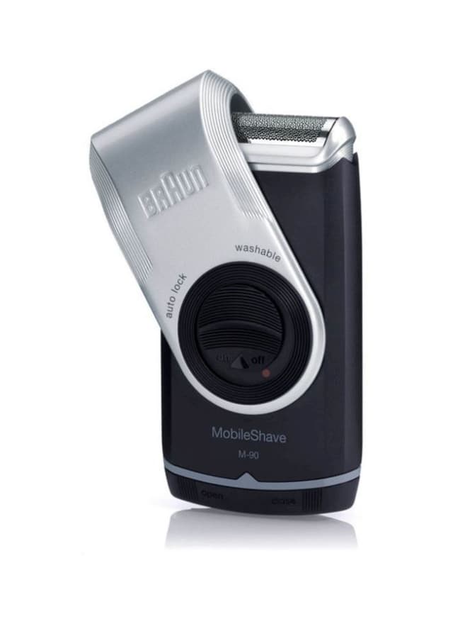 ماكينة حلاقة للرجال - فضي/ازرق BRAUN - MobileShave Shaver M90