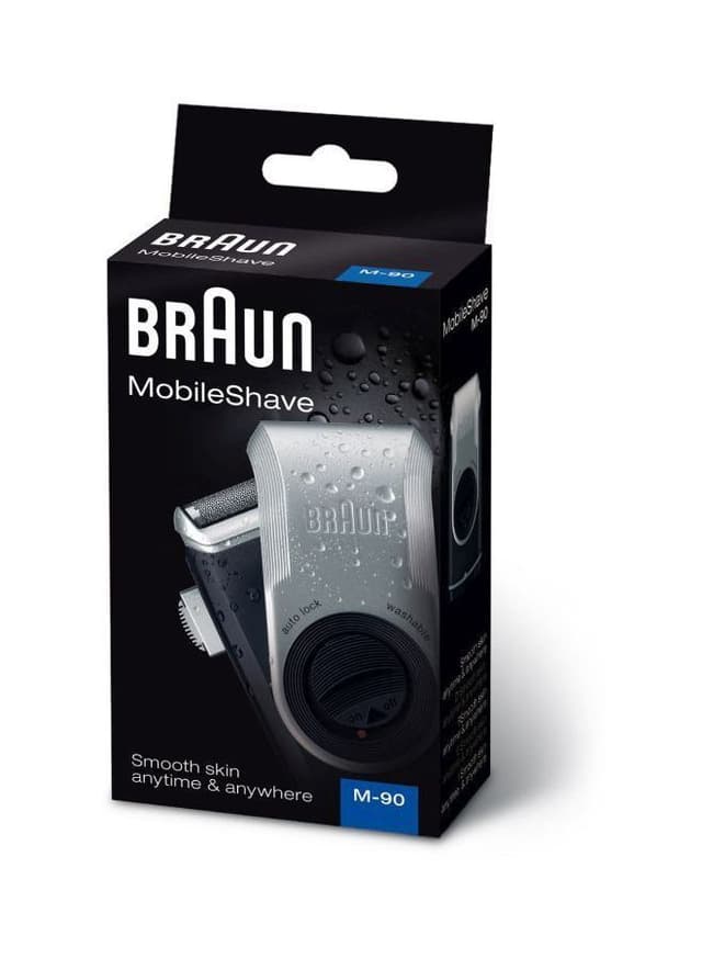 ماكينة حلاقة للرجال - فضي/ازرق BRAUN - MobileShave Shaver M90