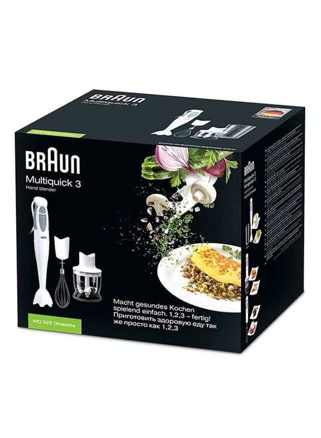 BRAUN Electric Hand Blender 550 W MQ 320 White/Silver/Clear