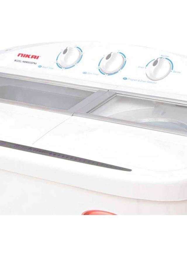 NIKAI Semi Automatic Top Load Washing Machine 9 kg 460 W NWM900SPN5 White - SW1hZ2U6MjM5Nzgw
