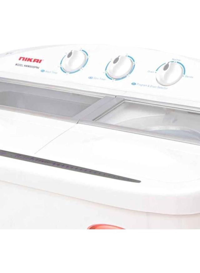 NIKAI Semi Automatic Top Load Washing Machine 9 kg 460 W NWM900SPN5 White - SW1hZ2U6MjM5Nzcy