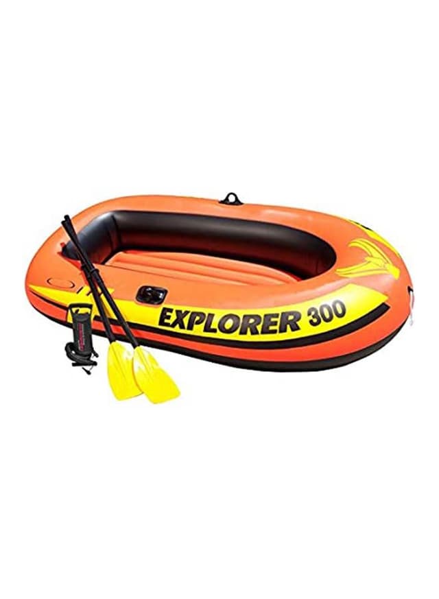 قارب قابل للنفخ  INTEX Explorer 300 Inflatable Boat Set For 3 Person - 141483