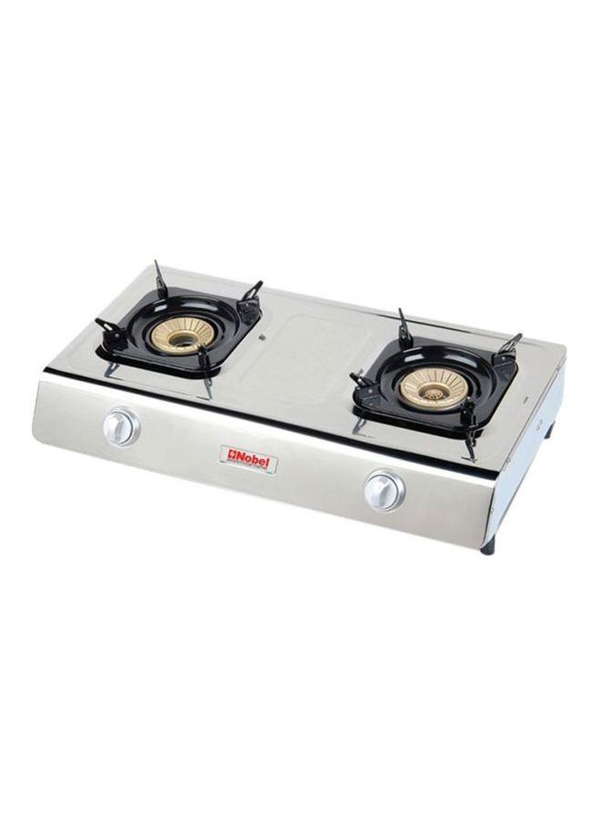 موقد غاز منزلي 2 شمعة بميزة الإشعال الذاتي NOBEL - Gas Stove Brass Auto Ignition Double Burner