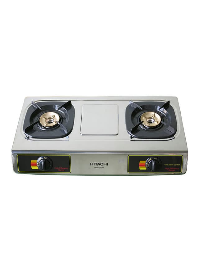 HITACHI Piezo Electric Burner Gas Stove MPH210RI Silver