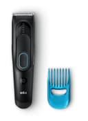 ماكينة حلاقة براون للرجال رطب وجاف أسود وأزرق Braun Black/Blue Wet And Dry Fully Washable Hair Clipper