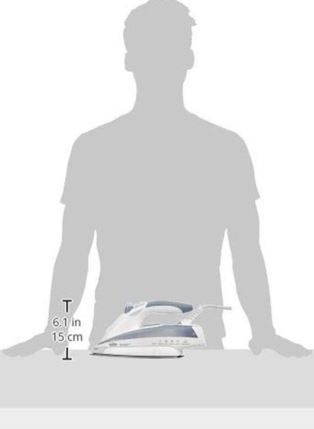 مكواة بخار كهربائية بقوة 2400 واط وسعة 400 مل - أبيض BRAUN - Handheld Corded  Steam Iron  TexStile 7 TS785