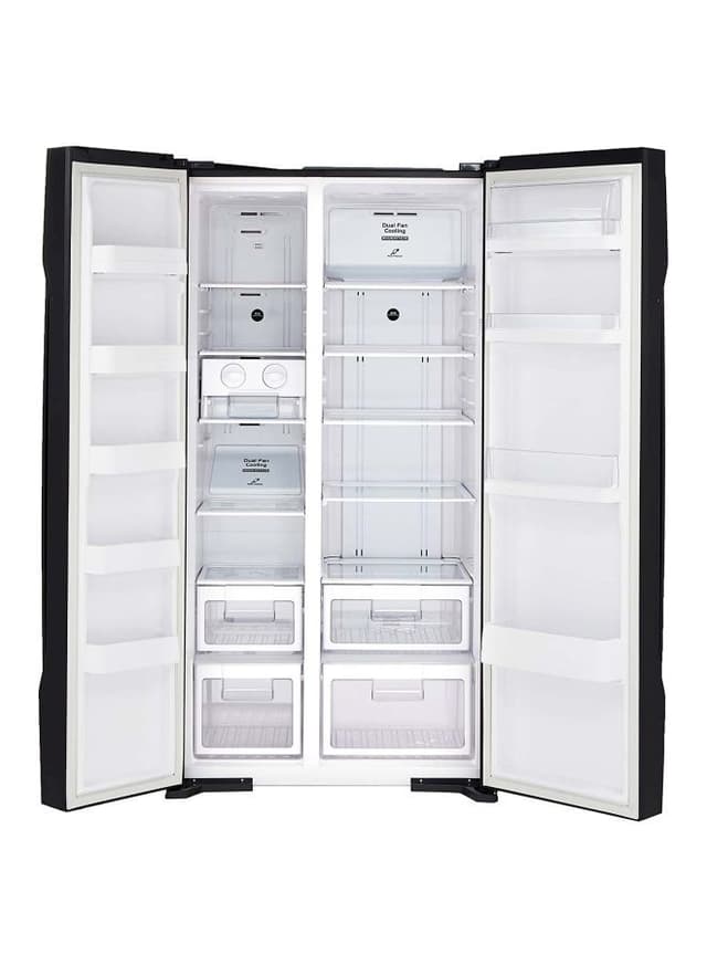 HITACHI Double Door Refrigerator 700 l RS700PUK2GBK Black Jomla.ae