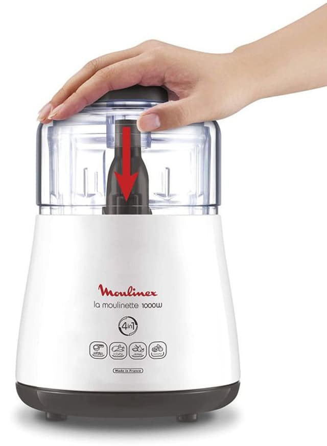 MOULINEX Electric Chopper 300 ml 1000 W DPA144) White/Clear