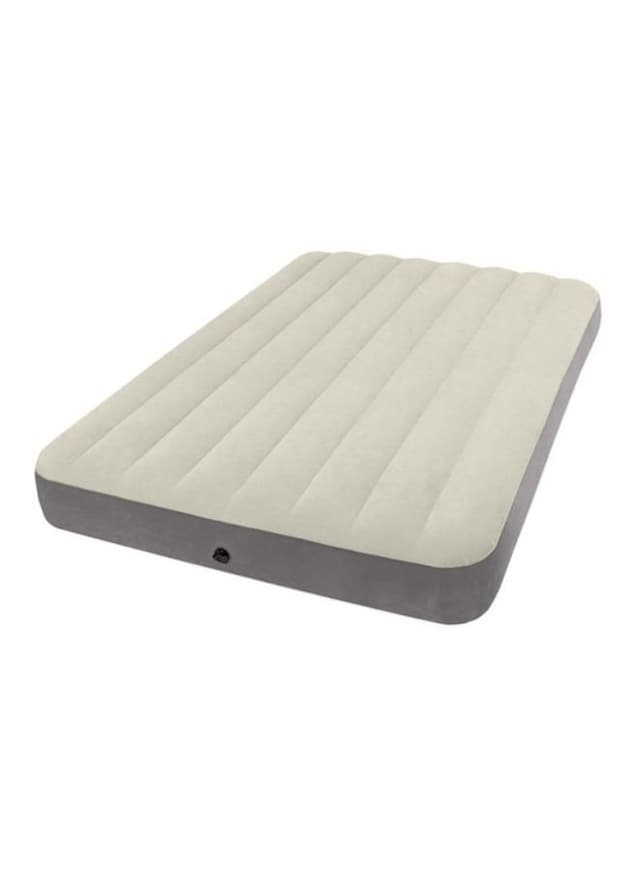سرير هوائي بيج ورمادي انتكس Intex Deluxe Single High Airbed Combination Beige/Grey 137x191x25cm