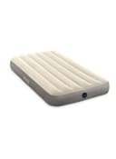 سرير هوائي بيج ورمادي انتكس Intex Deluxe Single High Airbed Combination Beige/Grey 137x191x25cm