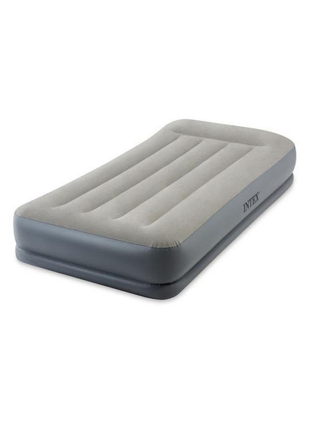 سرير هوائي مع مضخة هواء كهربائية  INTEX Twin Dura-Beam Rest Mid-Rise Airbed