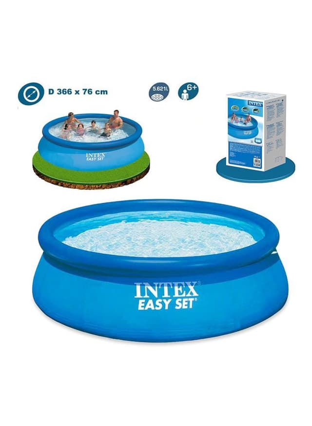 INTEX Easy Set Inflatable Pool With Filter Pump