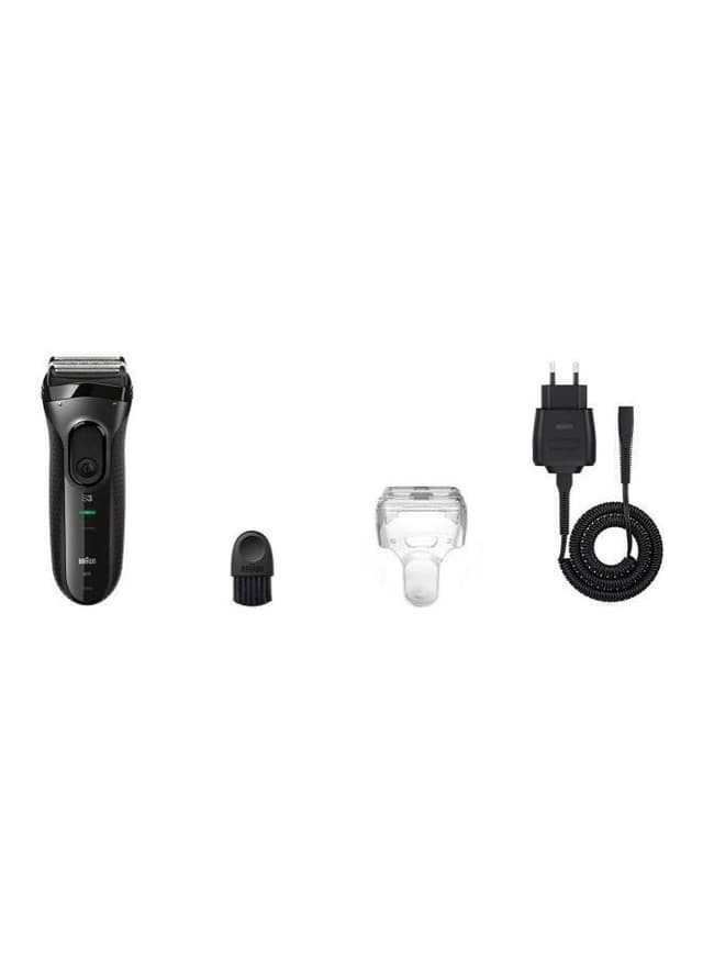 ماكينة حلاقة كهربائية ( للرجال ) - أسود BRAUN - Rechargeable Wet And Dry Electric Shaver Series 3