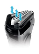 ماكينة حلاقة كهربائية ( للرجال ) - أسود BRAUN - Rechargeable Wet And Dry Electric Shaver Series 3