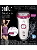BRAUN Silk Epil 9 Cordless Epilator With Face Epilator White/Pink/Silver