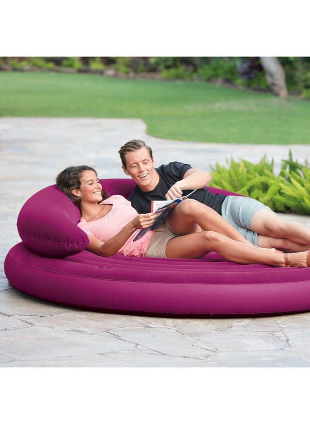 INTEX Ultra Daybed Lounge Airbed With Pump Purple 191 x 53cm