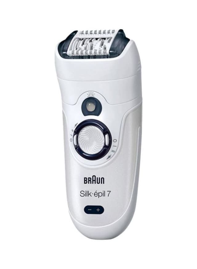 براون لازالة الشعر ( قابل للشحن ) - اسود / ابيض BRAUN - Silk Epil Wet And Dry Electric Epilator