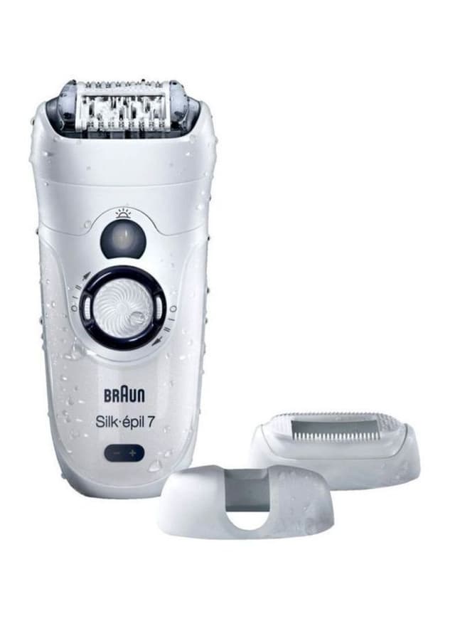 براون لازالة الشعر ( قابل للشحن ) - اسود / ابيض BRAUN - Silk Epil Wet And Dry Electric Epilator