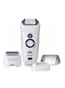 براون لازالة الشعر ( قابل للشحن ) - اسود / ابيض BRAUN - Silk Epil Wet And Dry Electric Epilator