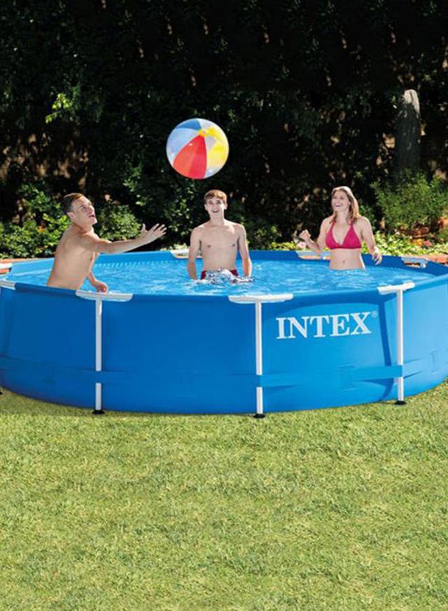 INTEX Metal Frame Pool Set (with Filter Pump) 305x76centimeter - SW1hZ2U6MjQ1NjAy