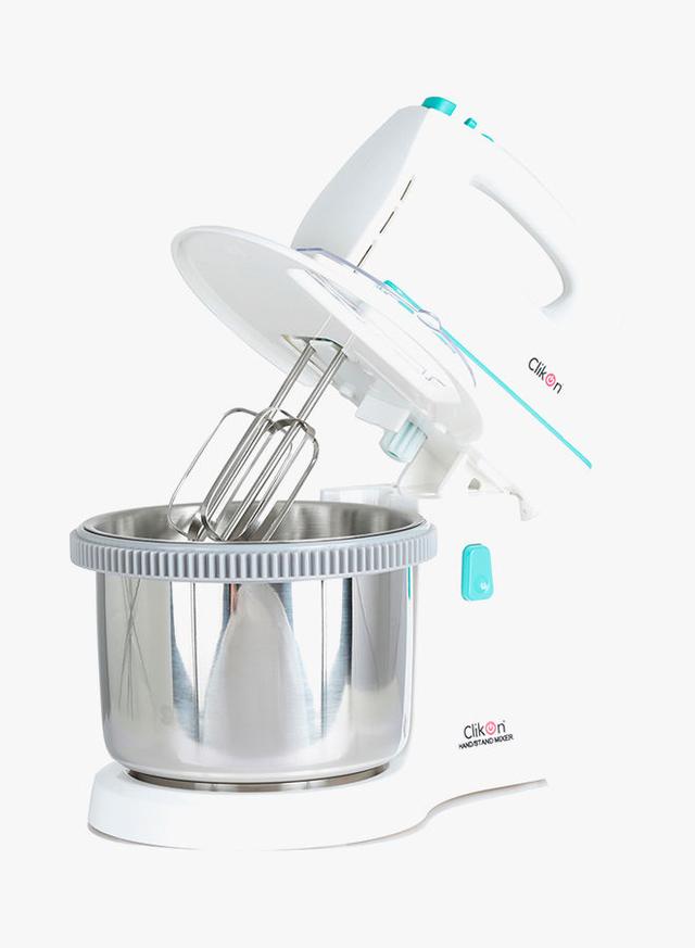 ClikOn Portable Stand Mixer 300W CK2281 White/Silver - SW1hZ2U6MjU5NTY2