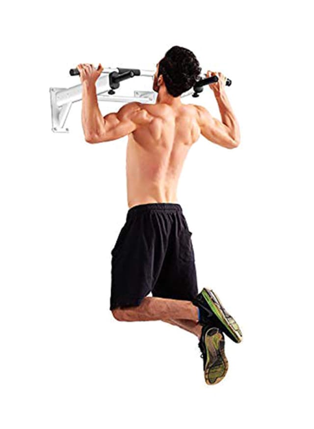 عقله رياضيه سهلة التركيب عالحائط قابلة للتعديل مع فتحات سكاي لاند SkyLand Wall Mounted Pull Up Bar