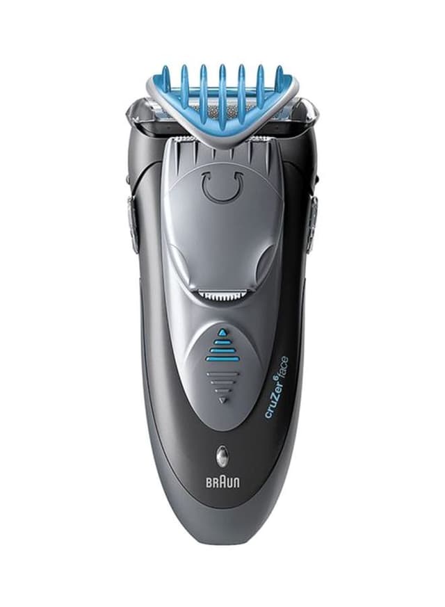 مكينة حلاقة براون رطب وجاف قابلة للشحن رمادي وأزرق BRAUN Grey/Blue Rechargeable Wet And Dry Face Shaver
