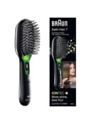 فرشاة تصفيف الشعر - اسود BRAUN - Satin Hair Lontec Brush