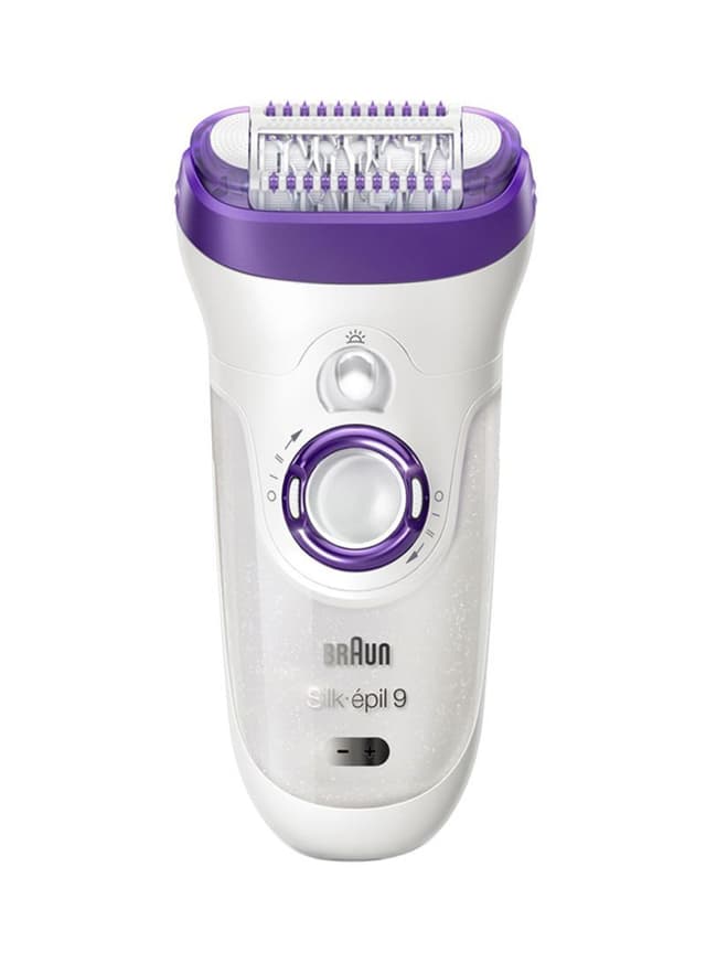 BRAUN Silk Epil Epilator With Facial Cleanser White/Purple