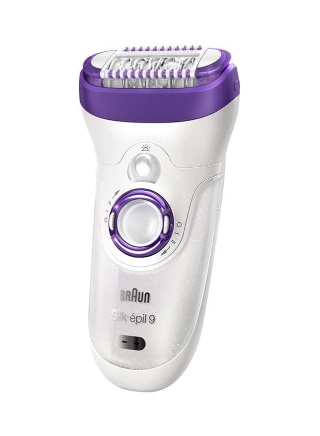 BRAUN Silk Epil Epilator With Facial Cleanser White/Purple
