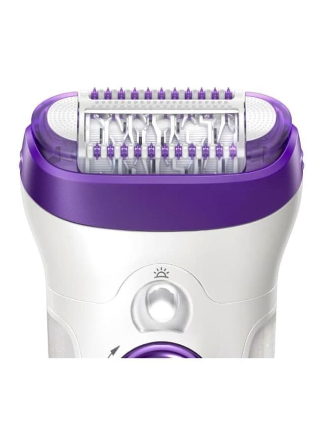 BRAUN Silk Epil Epilator With Facial Cleanser White/Purple